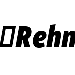 RehnCondensed-ExtraBoldIt