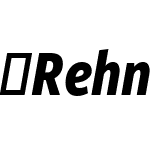 RehnCondensed-BoldIt