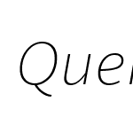 QuercusSansThin-Italic