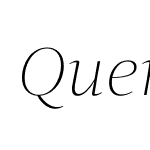 QuercusThin-Italic