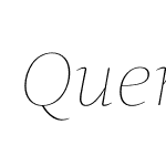 QuercusHairline-Italic