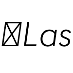 Lasiver-LightItalic