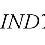 INDY Serif Light