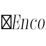 EncorpadaClassicCompressed-LightItalic