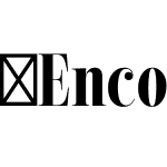 EncorpadaClassicCompressed-Bold