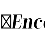EncorpadaClassicCondensed-SemiBoldItalic