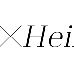 HeimatDidone-14ExtraLightItalic