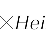 HeimatDidone-18ExtraLightItalic