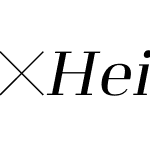 HeimatDidone-20RegularItalic