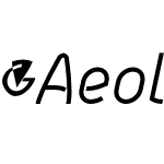 AeolusPro-LightItalic