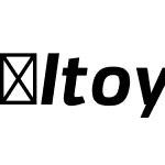 Itoya-BoldItalic