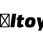 Itoya-BlackItalic