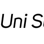 UniSansRegularItalic