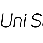 UniSansBookItalic