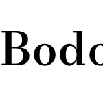 Bodoni* 06pt