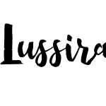 Lussira Brush Script