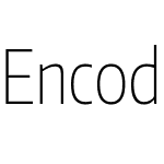 Encode Sans Compressed