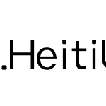 .HeitiUI K