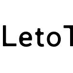 Leto Text Sans Defect