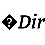 DirectaSerifMedium-Italic