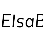 ElsaBookItalic