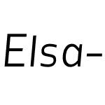 Elsa-LightItalic