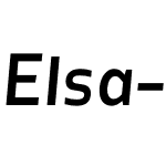 Elsa-MediumItalic