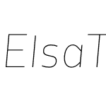 ElsaThinItalic