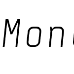 Monostep Straight Light Italic