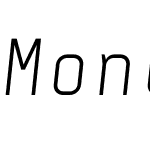 Monostep Straight Light Italic