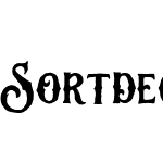 Sortdecai Display Handmade