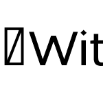 WithoutSans-Medium