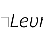 Levnam-LightItalic