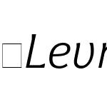 Levnam-LightItalic