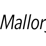 Mallory Condensed