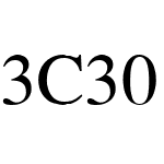 3C30 Sample Font