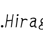 .Hiragino Kaku Gothic Interface