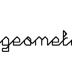 geometric script