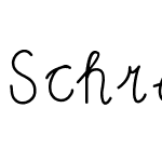 Schreibschrift