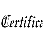 CertificateCondensed