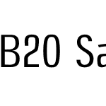 B20 Sans