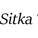 Sitka Text