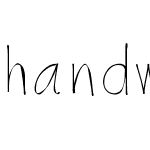 handwritingfont