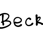 Beckybadhandwriting