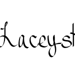 LaceysHandwrittingFont