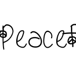 PeaceFontByIzzyFontShop