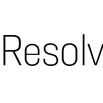 Resolve Sans