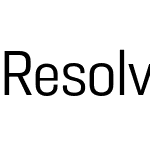 Resolve Sans