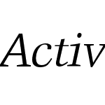 Activa-Italic