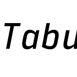 TabularW05-MediumItalic